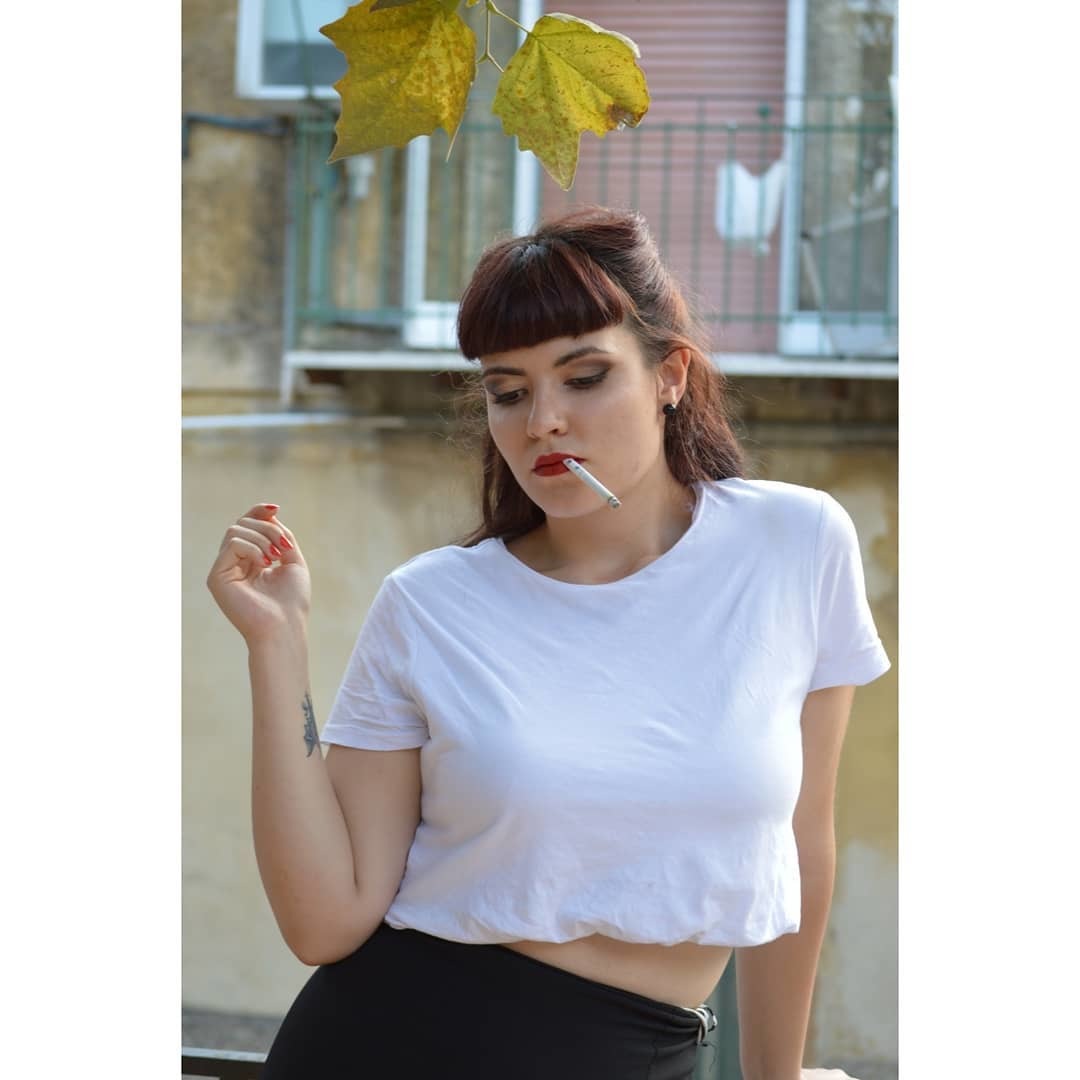 #2 Women With Bangs Smoking Cigarettes !!!! — 33