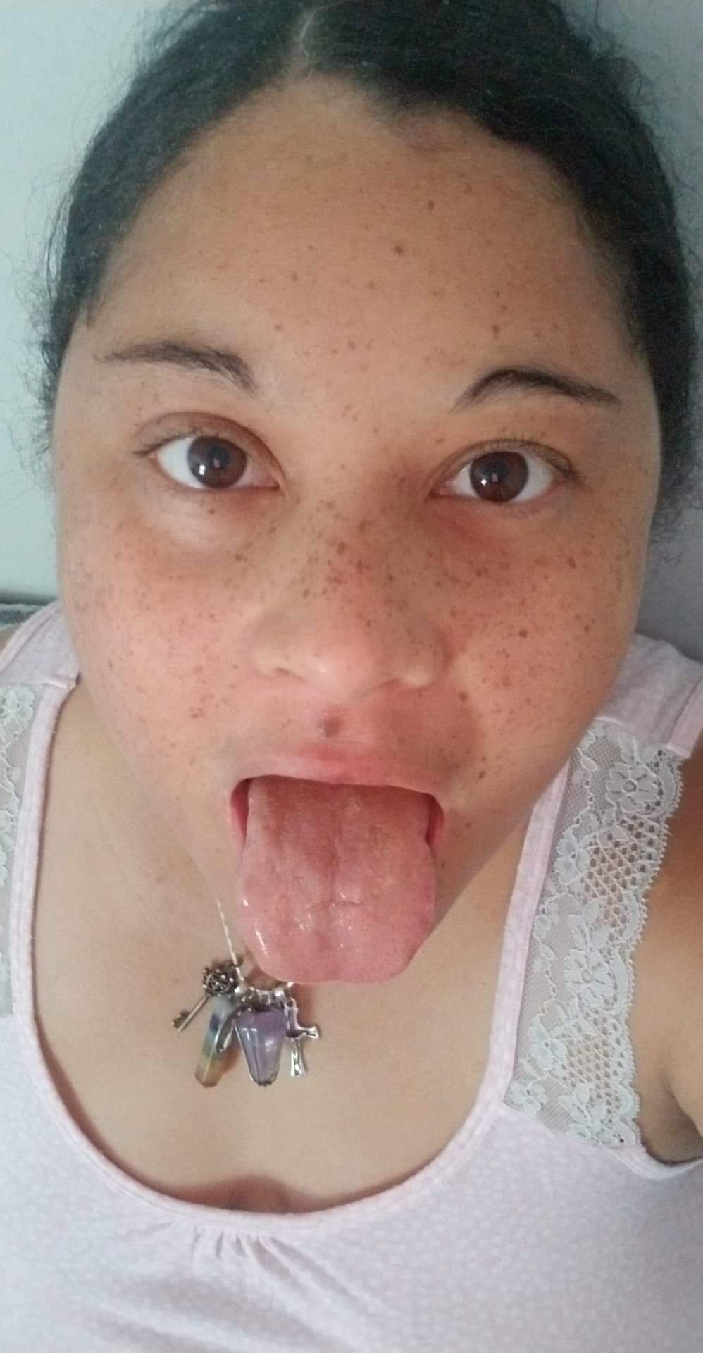 Cum all over my freckles and my tongue daddy! — 17