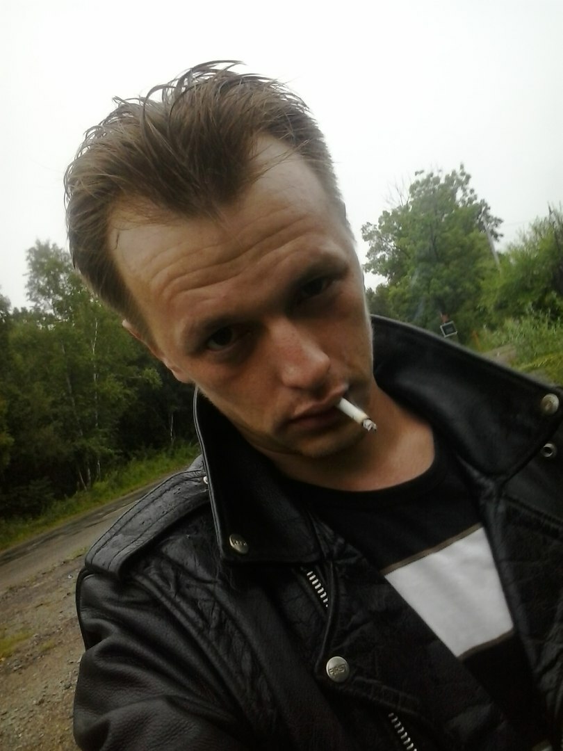 Black leather motorcycle smoke — 17