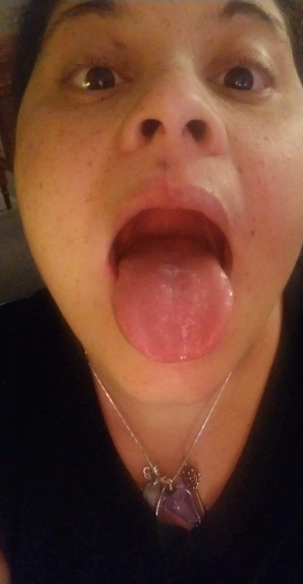 Cum all over my freckles and my tongue daddy! — 6