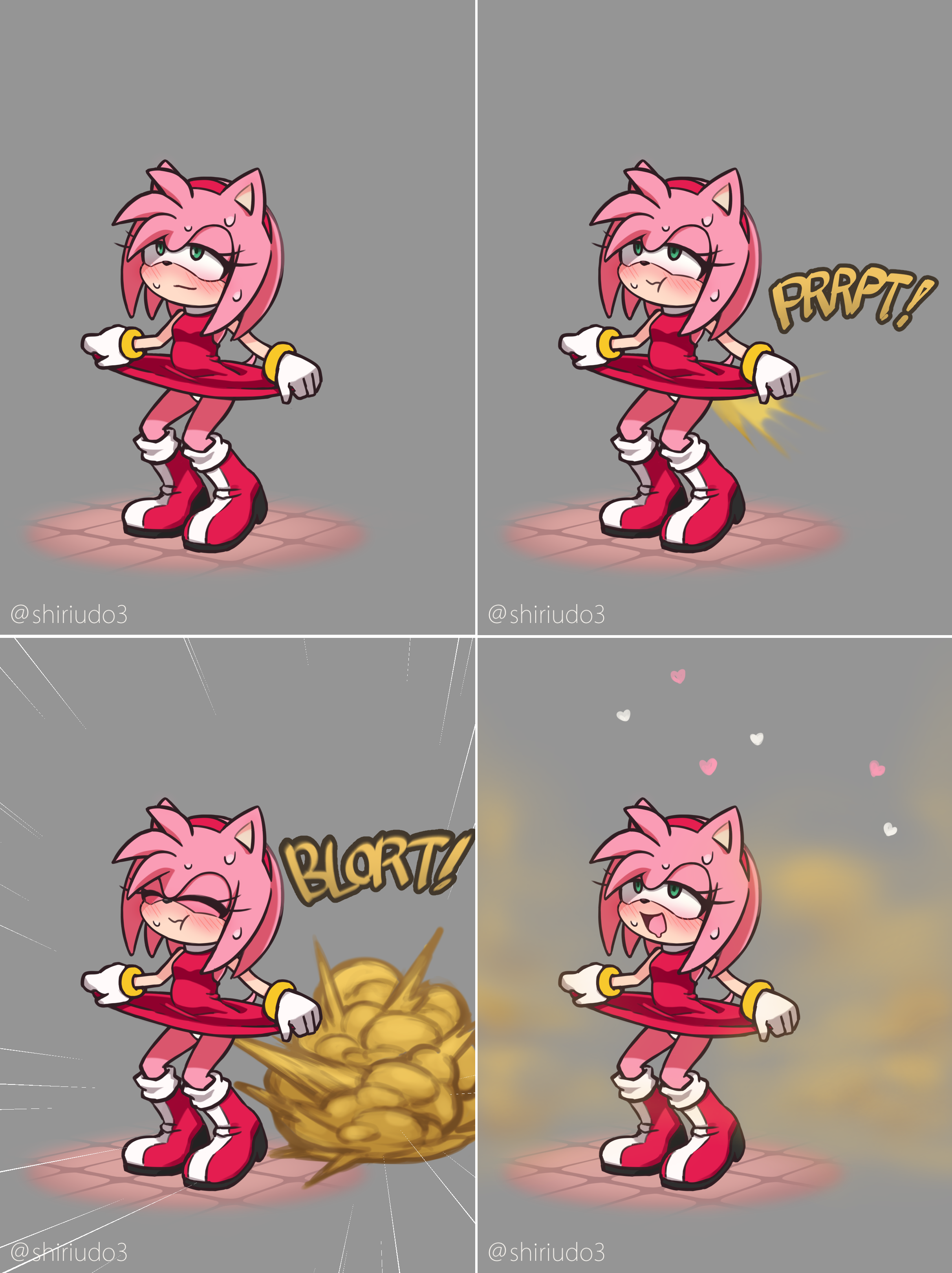 Amy Rose Farting and Pooping — 29
